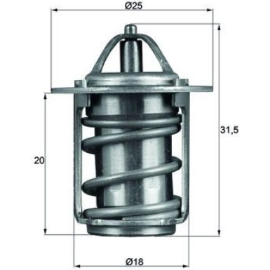 Mahle Thermostat, Kühlmittel BEHR TX 6 83