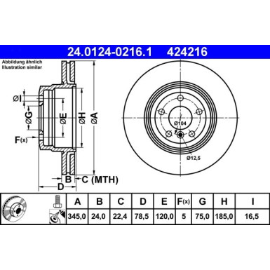 Bremsscheibe 24.0124-0216.1