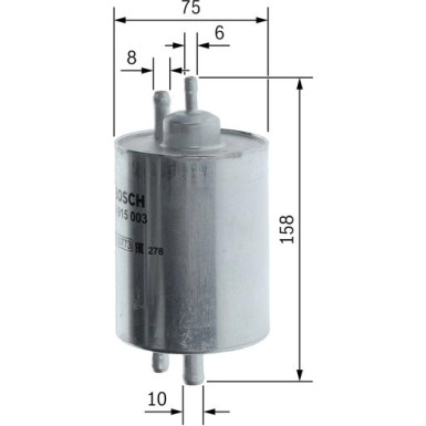 Kraftstofffilter 0 450 915 003 Kraftstofffilter 0 450 915 003