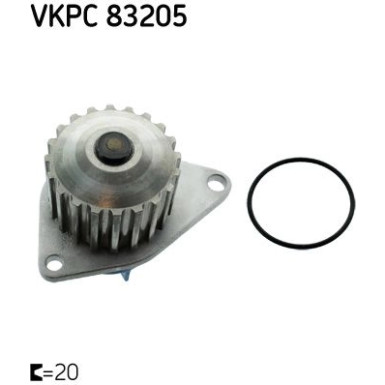 SKF Wasserpumpe VKPC 83205