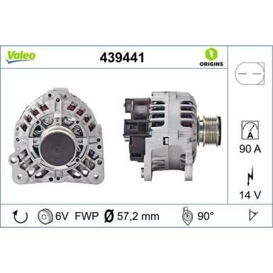 Valeo Generator VALEO ORIGINS 439441