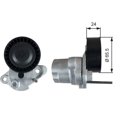 Gates Spannrolle, Keilrippenriemen DriveAlign™ T39387