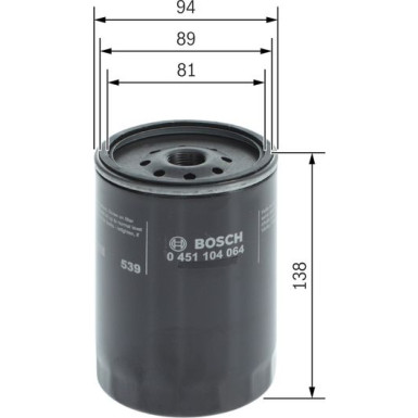 BOSCH 0 451 104 064 Ölfilter
