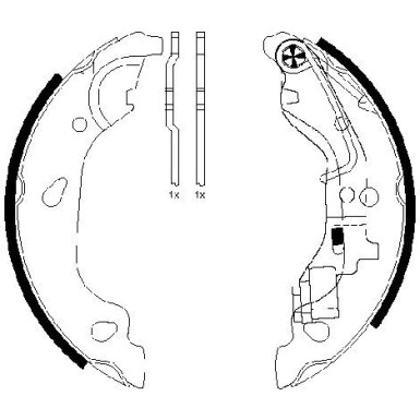 Bremsbackensatz 91054400 Bremsbackensatz 91054400