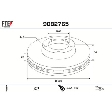 Bremsscheibe 9082765 Bremsscheibe 9082765