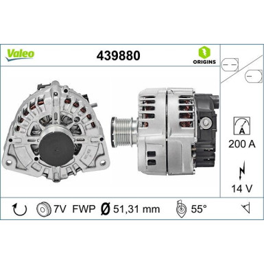 Generator Valeo Origins New OE TECHNOLOGIE 439880