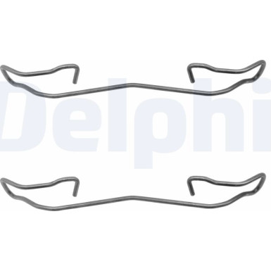 Delphi Zubehörsatz, Scheibenbremsbelag LX0167