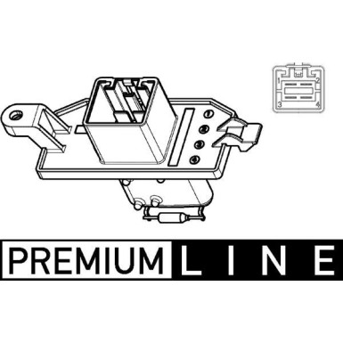 Mahle Widerstand, Innenraumgebläse BEHR Premium Line ABR 104 000P