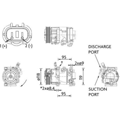 Kompressor, Klimaanlage ACP 1463 000P