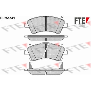 FTE Bremsbelagsatz, Scheibenbremse 9010811 FTE Bremsbelagsatz, Scheibenbremse 9010811