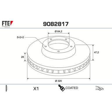 Bremsscheibe 9082817 Bremsscheibe 9082817