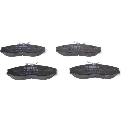 BOSCH Bremsbelagsatz, Scheibenbremse 0 986 424 204 BOSCH Bremsbelagsatz, Scheibenbremse 0 986 424 204