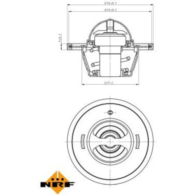 NRF Thermostat, Kühlmittel EASY FIT 725136