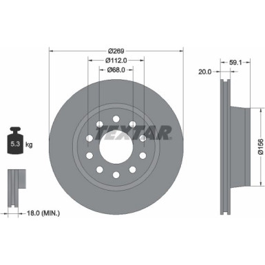 Bremsscheibe 92068400 Bremsscheibe 92068400