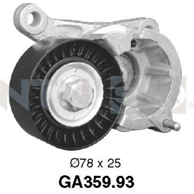 NTN-SNR Spannrolle, Keilrippenriemen GA359.93