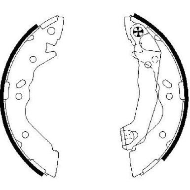 BOSCH Bremsbackensatz 0 986 487 581 BOSCH Bremsbackensatz 0 986 487 581