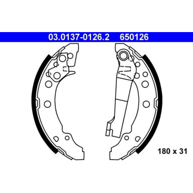Bremsbackensatz 03.0137-0126.2 Bremsbackensatz 03.0137-0126.2
