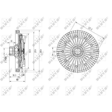NRF Kupplung, Kühlerlüfter 49589