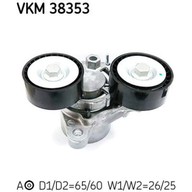 Spannrolle, Keilrippenriemen VKM 38353 Spannrolle, Keilrippenriemen VKM 38353
