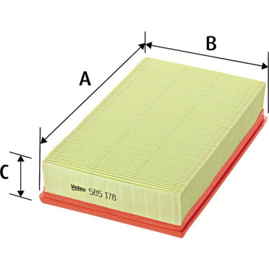 Valeo Luftfilter 585178