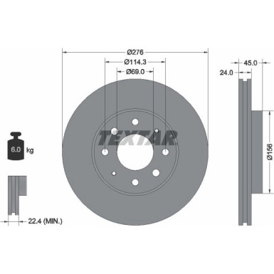 Bremsscheibe 92110500 Bremsscheibe 92110500