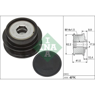 INA Generatorfreilauf 535 0338 10