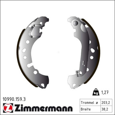 Bremsbackensatz 10990.159.3