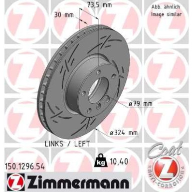 Zimmermann Bremsscheibe BLACK Z 150.1296.54 Zimmermann Bremsscheibe BLACK Z 150.1296.54