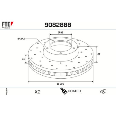 Bremsscheibe 9082888 Bremsscheibe 9082888