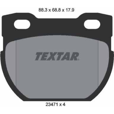 Textar Bremsbelagsatz, Scheibenbremse Q+ 2347103 Textar Bremsbelagsatz, Scheibenbremse Q+ 2347103