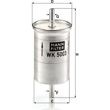 Kraftstofffilter WK 5003 Kraftstofffilter WK 5003