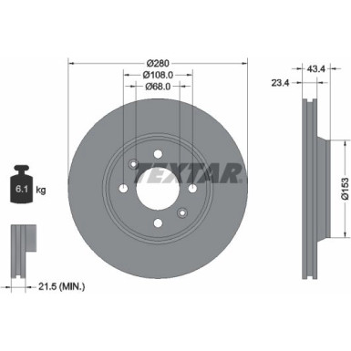 Bremsscheibe 92048400 Bremsscheibe 92048400