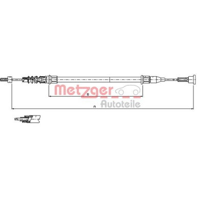 Metzger Seilzug, Feststellbremse 11.5761