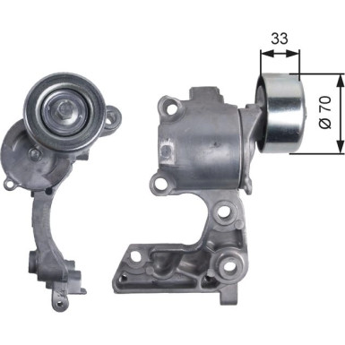 Spannrolle, Keilrippenriemen T38411 Spannrolle, Keilrippenriemen T38411