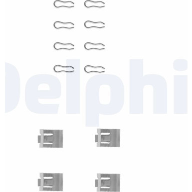 Delphi Zubehörsatz, Scheibenbremsbelag LX0075