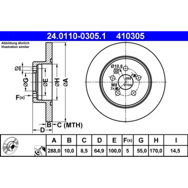 Bremsscheibe 24.0110-0305.1