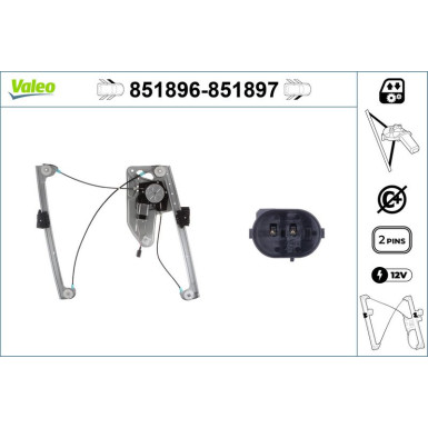 Valeo Fensterheber 851897