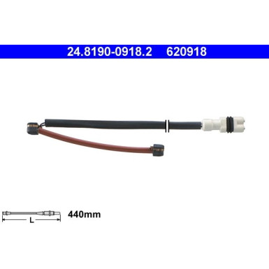 Warnkontakt, Bremsbelagverschleiß 24.8190-0918.2