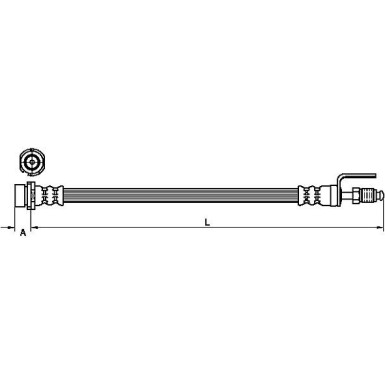 Metzger Bremsschlauch 4110436