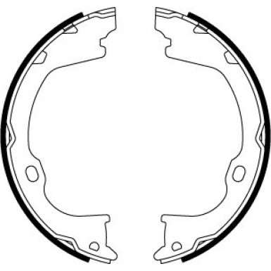 Bremsbackensatz, Feststellbremse GS8819 Bremsbackensatz, Feststellbremse GS8819