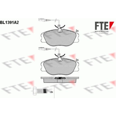 FTE Bremsbelagsatz, Scheibenbremse 9010165 FTE Bremsbelagsatz, Scheibenbremse 9010165