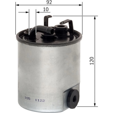 BOSCH Kraftstofffilter F 026 402 044