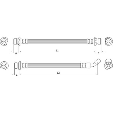 Metzger Bremsschlauch 4111072