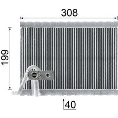 Verdampfer, Klimaanlage AE 124 000P Verdampfer, Klimaanlage AE 124 000P