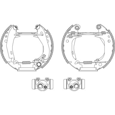 Bremsbackensatz 8DB 355 003-661 Bremsbackensatz 8DB 355 003-661