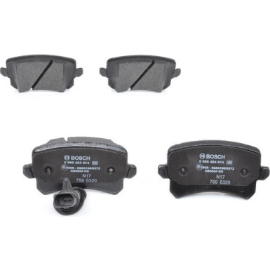 BOSCH Bremsbelagsatz, Scheibenbremse 0 986 494 814 BOSCH Bremsbelagsatz, Scheibenbremse 0 986 494 814