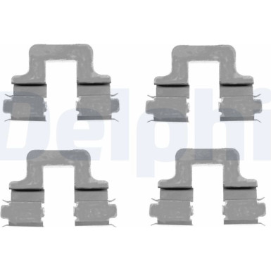 Delphi Zubehörsatz, Scheibenbremsbelag LX0379