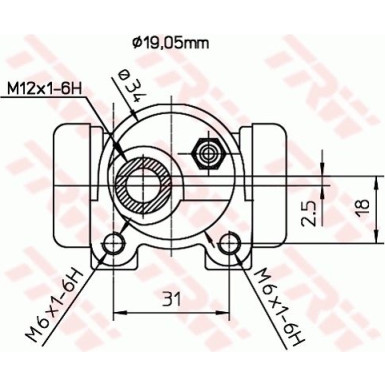 Radbremszylinder BWD124