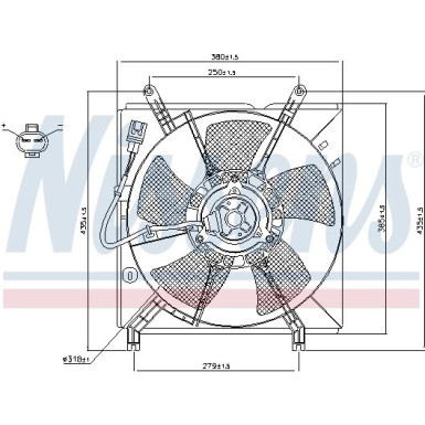 Nissens Lüfter, Motorkühlung 85238