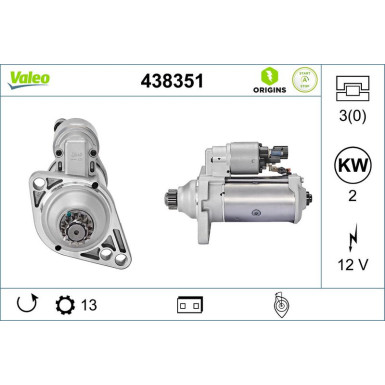 Starter Valeo Origins New STOP&START OE TECHNOLOGIE 438351